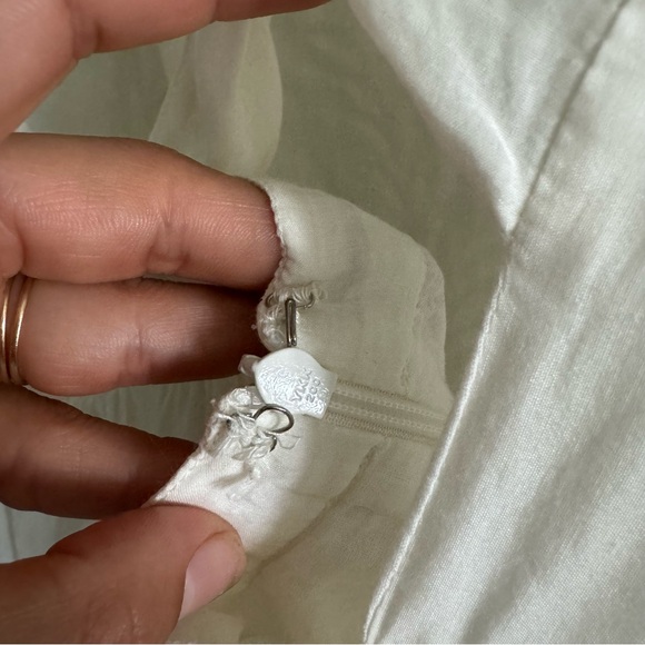 Joie Cotton Silk Blend Lace Ivory Mini Summer Sun Dress Size Small Made In India - Picture 13 of 14